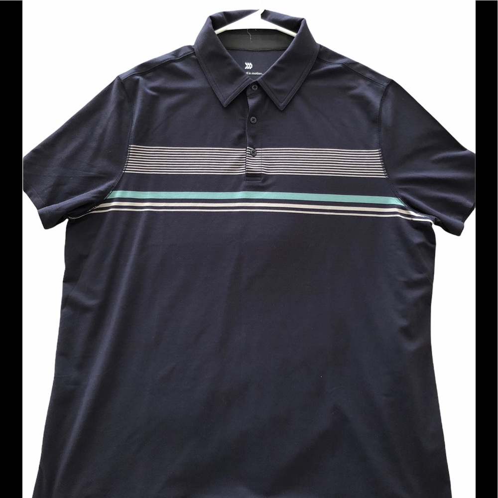 All in motion, Short sleeve polo, XL, Navy Blue
